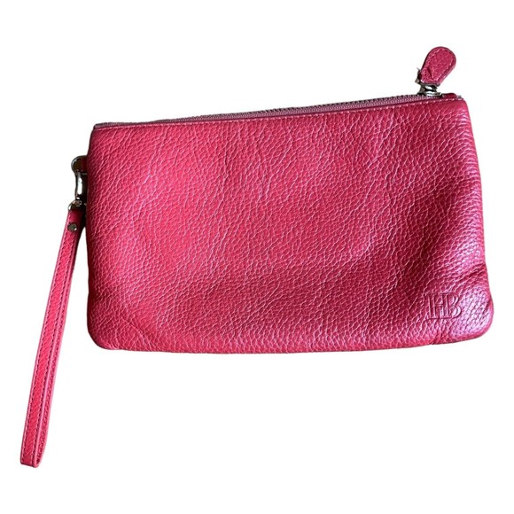 HANDBAG BUTLER Mighty Purse Pink Leather Wristlet w/ Charger NEEDS BATTERY - Picture 1 of 8